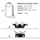 Overboard Dry Tube Backpack 60 Liter gray