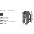OverBoard waterproof Backpack Pro-Vis 30 Lit Yello
