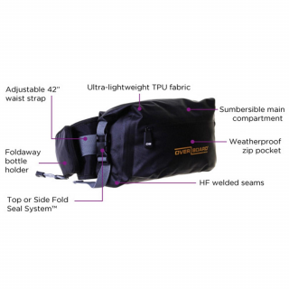 Overboard Waterproof Waist Pack LIGHT 4 L black